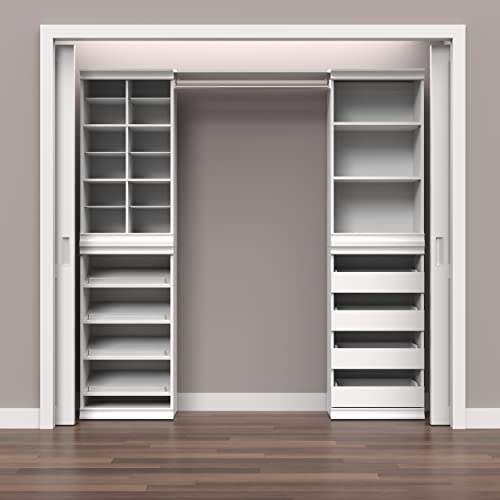 ClosetMaid Modular Storage Shelf Unit with 3 Shelves, White ClosetMaid