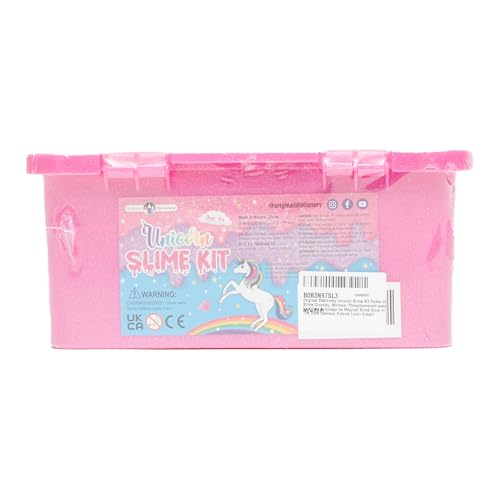 Original Stationery Unicorn Slime Kit for Girls 7 & Up – Create Amazing Glow in The Dark Slime for Kids, Kit Girl Unicorn Stationery Toy Glow Dark. Original Stationery