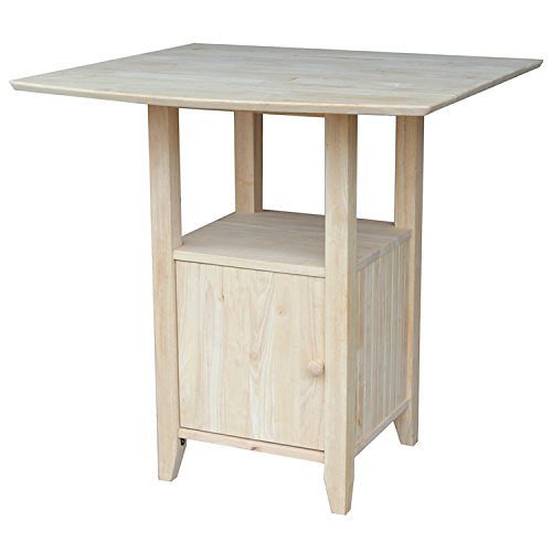 IC International Concepts T-3638DPG Bistro Table, Unfinished IC International Concepts