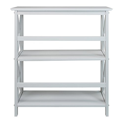 Casual Home 3-Shelf Montego Bookcase, White Casual Home
