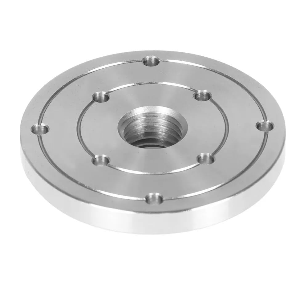 BestParts 4 Inch 1-1/4 Inch x 8TPI Threaded Steel FacePlate with Locking Set Screw,Fit for Wood Lathe Turning Reversing Lather BestParts