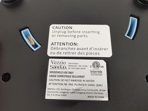 9.5 Qt Stand Mixer, 10-Speed Tilt-Head Food Mixer, Vezzio 660W Kitchen Electric Mixer with Stainless Steel Bowl, Dishwasher-Safe Attachments for Most Home Cooks(Blue) Vezzio