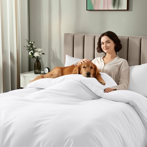 Utopia Bedding Duvet Cover Full with Fitted Sheet (54x75) - 2 Pillow Case (20x30) - All Season Luxury Bed in a Bag with Zippered Duvet Cover - No Comforter (White) Utopia Bedding