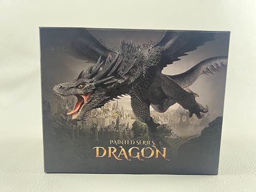 whatstem Kids Arts Crafts Set - Dragon Toys Painting Kit with 3 Dragons Figurines and 3D Jigsaw Puzzle Castle, Best Tween Paint Gift to Create Own Powerful Dragon whatstem