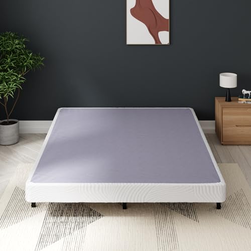 ZINUS Edgar 4 Inch Bamboo Box Spring - Sturdy Mattress Foundation for Reliable Support, Queen Size Zinus