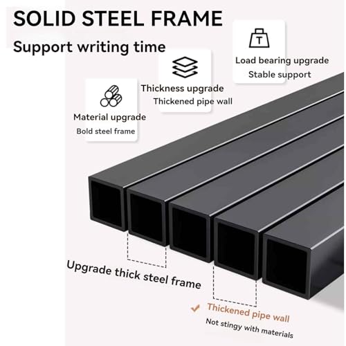 JXCAA Ladder Bookcase for Computer Desk, Dorm Room Desk Hutch, MDF + Steel Frame Material, Desktop Storage Rack, DIY Storage, L55/ 75/95 Cm JXCAA