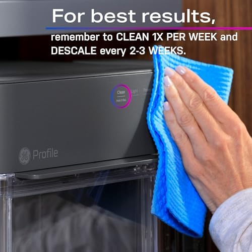 GE Profile Opal 2.0 XL with 1 Gallon Tank, Chewable Crunchable Countertop Nugget Ice Maker, Scoop included, 38 lbs in 24 hours, Pellet Ice Machine with WiFi & Smart Connected, Stainless Steel Profile