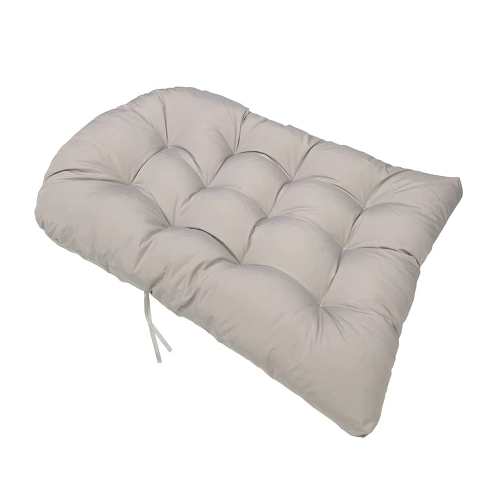 GPPSUNGD Hanging Egg Chair Cushion 47 X 35 in Waterproof Indoor/Outdoor Hammock Chair Cushion Washable Hanging Basket Seat Cushion (Without Chair) (Light Gray) GPPSUNGD