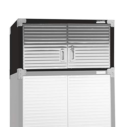 UltraHD Locking Steel Cabinet Stacker, Black 18" Wx36 Wx90.5 H Seville Classics