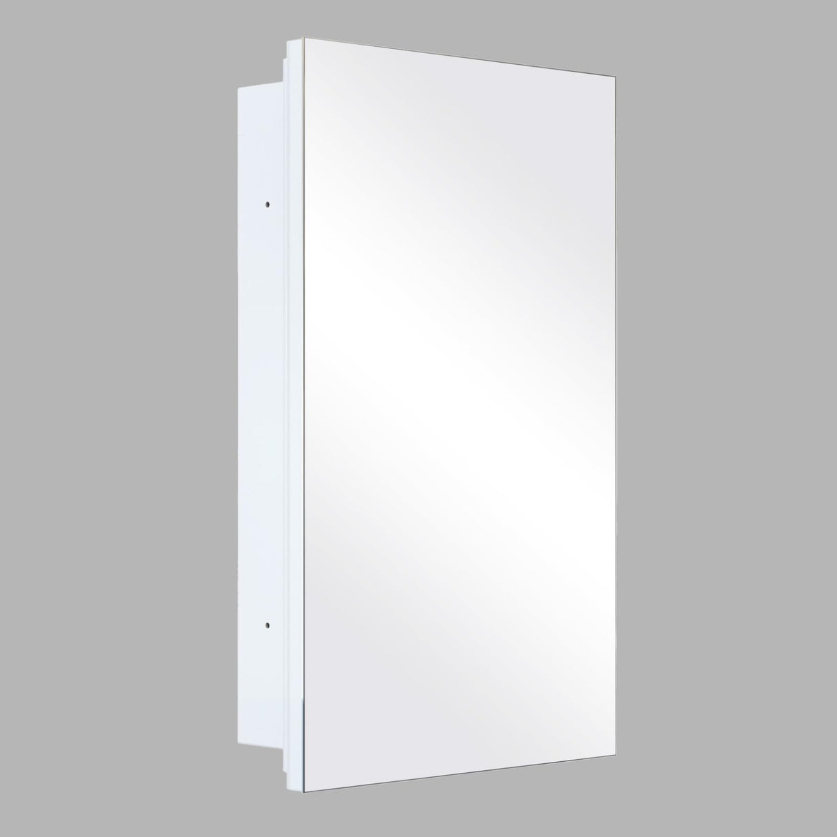 HESONTH Medicine Cabinet with Mirror, 16x26 Inch Frameless Bathroom Cabinet, 3-Tier Tempered Glass Shelves, Recessed or Surface Mount, Waterproof Storage for Bathroom Bedroom Kitchen HESONTH