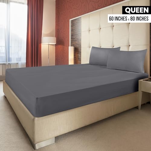 Utopia Bedding Queen Fitted Sheets - Bulk Pack of 6 Bottom Sheets - Soft Brushed Microfiber - Deep Pockets - Shrinkage & Fade Resistant - Easy Care (Grey) Utopia Bedding