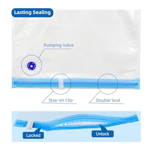 GIANTARM Filament Storage Bags Kit, 10pcs 0.26mm Filament Vacuum Bags with Electric Pump, 3D Printer Filament Storage, 39.5x32.5cm (No Battery) GIANTARM