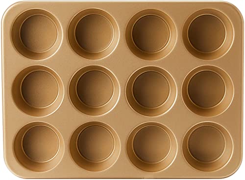 Nordic Ware Naturals Aluminum NonStick Muffin Pan, Twelve 2.75 Inch Cups Nordic Ware