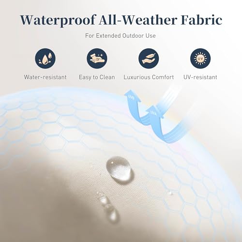 SUNSHINE VALLEY Small Patio Furniture Set, 3 Piece Wicker Outdoor Patio Conversation Set, Outside L-Shaped Sectional Sofa Couch with Chaise Lounge and Coffee Table for Porch Balcony Deck SUNSHINE VALLEY