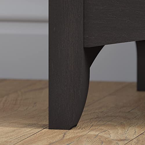 Bush Furniture Salinas Tall 5-Shelf Bookcase in Vintage Black - Modern Farmhouse Style for Home and Office Bush Business Furniture