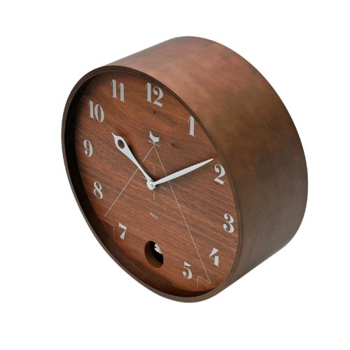 Lemnos Cuckoo Watch Analog Natural Color Wood Brown PACE LC11-09 BW Lemnos φ12.0 x D4.7 inches (305 x 120 mm) Lemnos