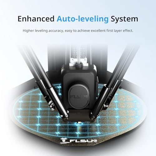 FLSUN T1 Pro 3D Printer, 1000mm/s High-Speed Printing, 60℃ Chamber Heat, Fully Auto Leveling and AI Camera, Support 300°C Print, Large Print Size 11.2"" x11.2 x13 FLSUN