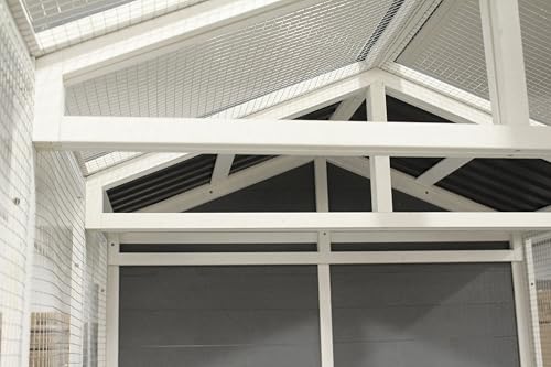 YOPTO 3-Tier Large Wooden Chicken Coop for 8-10 Chickens,Outdoor Walk-in Chicken Coop House with Run&Nesting Boxes,Hen House Poultry Pet Habitat Hutch Cage W/Pull Out Trays&Wire Fencing(95"×80"×83") YOPTO