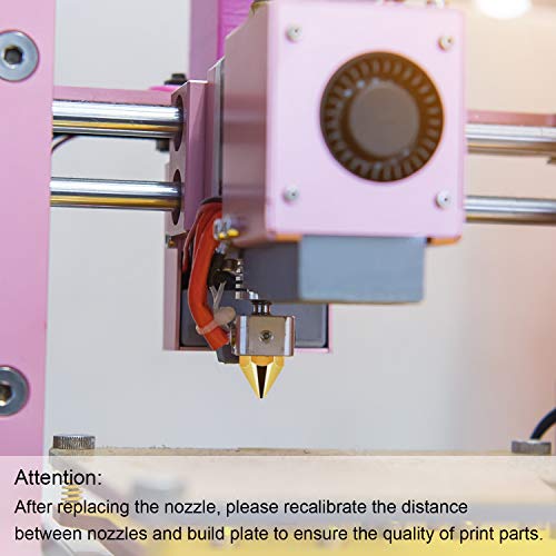 TUPARKA 40Pcs 0.4mm Ender 3 Nozzle Kit 3D Printer Nozzles MK8 Brass Extruder Nozzles for Makerbot Creality CR-10 with Storage Box TUPARKA