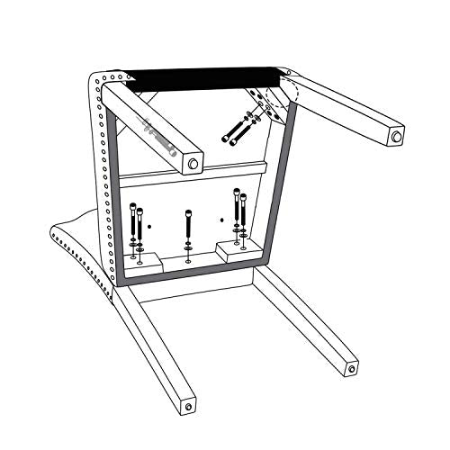 Yaheetech Dining Chairs with Rubber Wood Legs and Non-Woven Fabric Armless Chairs for Kitchen Living Room Hotel Wedding Lounge Reception, Set of 6, Dark Gray Yaheetech