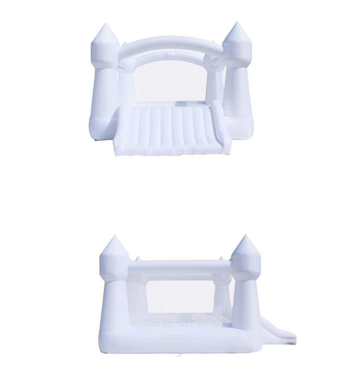 Bounceland Party Castle Daydreamer Cloud Bounce House, 16.4 ft L x 13.1 ft W x 9.3 ft H, Basketball Hoop, UL Strong Blower Included, Trendy Pastel Color, Fun Slide & Bounce Area, Castle Theme for Kids Bounceland