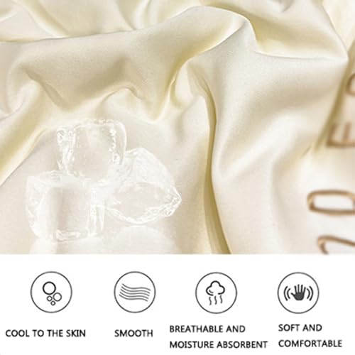 RDIAYDN Summer Duvet, Cool Quilt Single Ice Silk Summer Duvet, Light and Thin Summer Duvet, Lightweight and Breathable, Cooling Blanket, Machine Washable (A, 150 x 200 cm) RDIAYDN