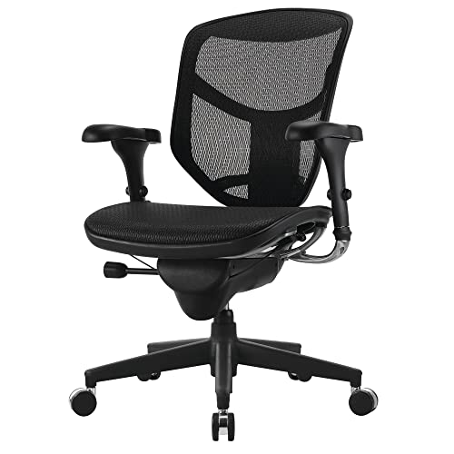 WorkPro® Quantum 9000 Series Ergonomic Mid-Back Mesh/Mesh Chair, Black WorkPro