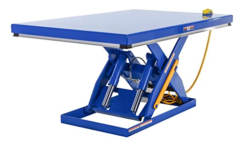 Vestil EHLT-4872-4-43 Electric Hydraulic Scissor Lift Table, 4,000 lb. Capacity, 72" x 48" Platform, 7" to 43" Height Range Vestil