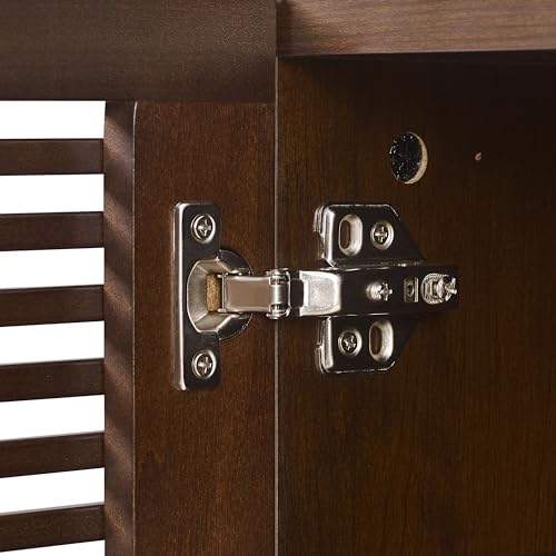 Crosley Furniture Cameron Corner Record Player Cabinet Turntable Stand, Storage for up to 230 Vinyl Records, Brown Crosley Furniture