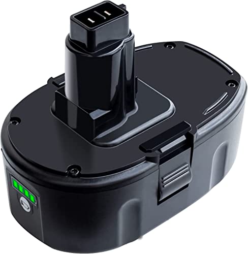 DTK 2Pack 6.5Ah Lithium-Ion Battery Replacement for Dewalt 18V XRP Ni-Cad DC9096 DC9098 DC9099 DE9039 DE9095 DE9096 DE9098 DW9095 DW9096 DW9098 DE9503 DTK