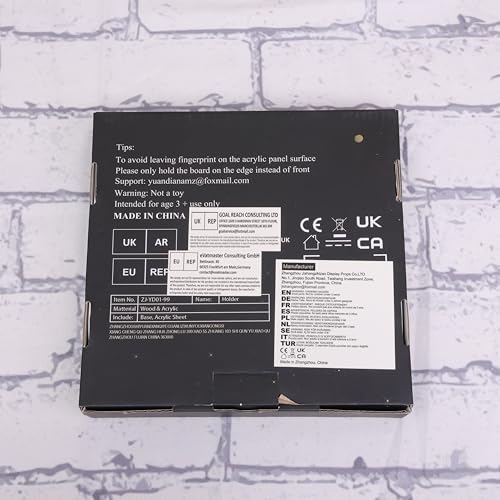 YuanDian Now Playing Vinyl Stand, Light up Now Spinning Record Stand, Wooden Acrylic Holder for Vinyl Album Display Storage, Vinyl Record LED Display Storage Collection Holder YuanDian