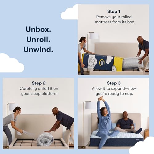 Serta Sleeptrue Firm 11" Full Hybrid Mattress in a Box, Cooling, Breathable, and Pressure Relieving - 100 Night Trial, CertiPUR-US Certified and 10 Year Limited Warranty Serta