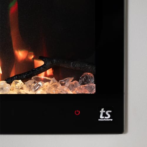 Touchstone Smart Electric Fireplace-The Fury 46" Wide- 4.5" Thin in Wall Recessed-100 Realistic Flame/Ember Bed Color Combos-1,500W Heater-Larger Viewing Area-Alexa/WiFi Enabled Touchstone
