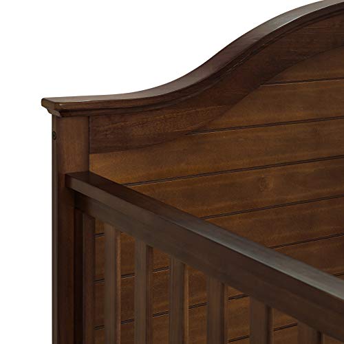 Carter's by DaVinci Nolan 4-in-1 Convertible Crib in Espresso, Greenguard Gold Certified, 57.5x30.8x47 Inch (Pack of 1) DaVinci