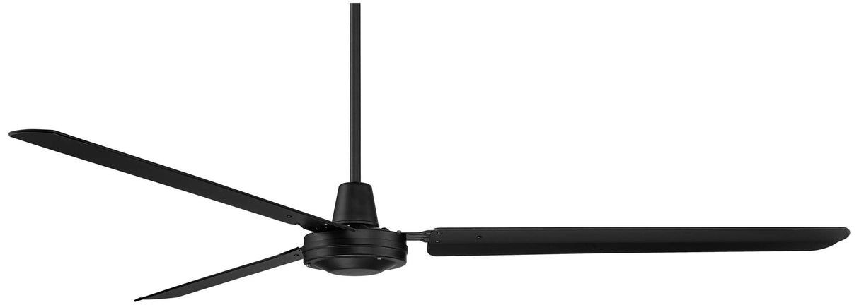 Casa Vieja 72" Casa Velocity Large Modern Industrial Indoor Outdoor Ceiling Fan 3 Blade Wall Control Matte Black Finish Metal Blades Bedroom Living Room Kitchen Garage Dining Damp Rated Downrod Casa Vieja