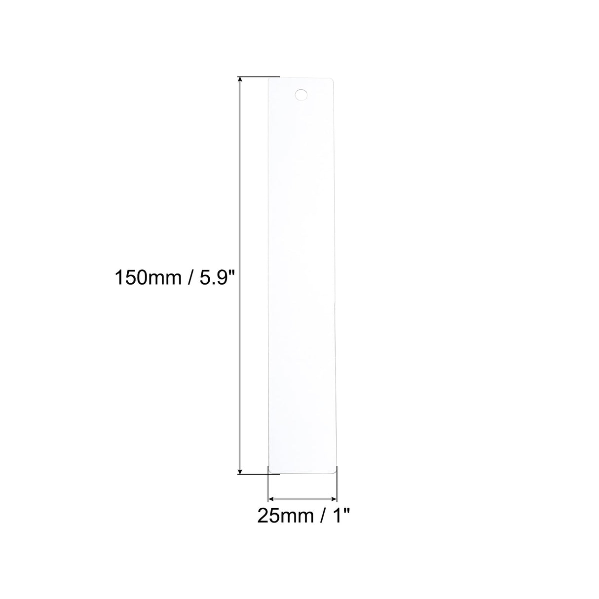 PATIKIL 5.9" x 1" Blank Acrylic Bookmark, 15pcs Heat Transfer Rectangle Clear Book Marks Page Markers with Gold Tassel for Women Book Lover DIY Projects Gift PATIKIL