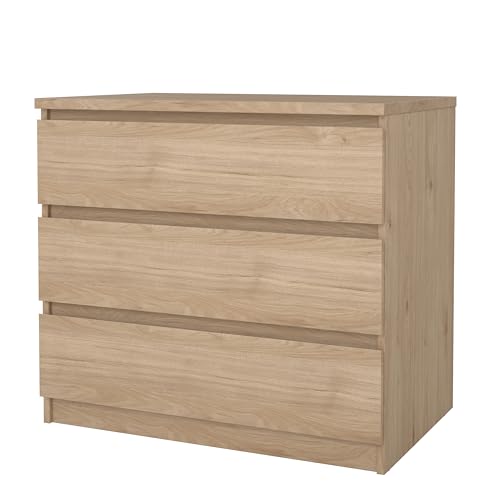 Tvilum Scottsdale 3 Drawer Chest in Jackson Hickory Tvilum
