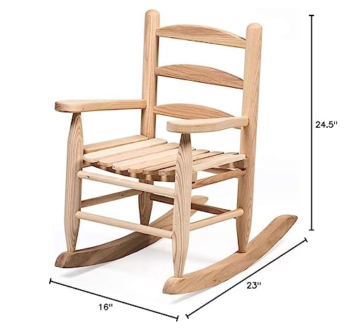 Lehman's Handcrafted Eli & Mattie Amish Made Children's Size Wooden Rocking Chair Lehman's