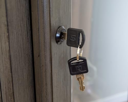 American Furniture Classics Model 860, Classic 12 Gun Cabinet with Tempered Glass, Grey American Furniture Classics