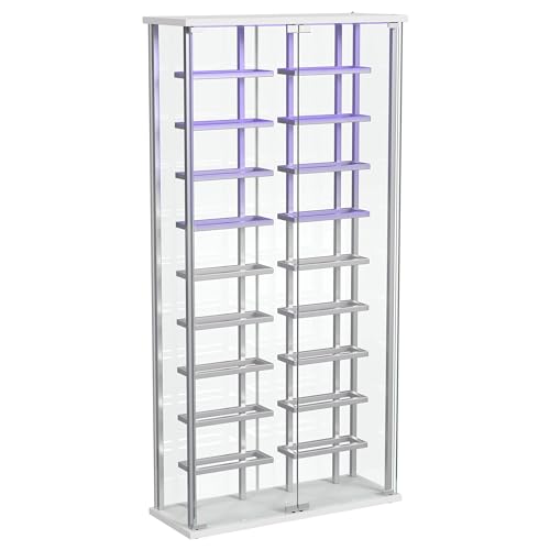 Coaster Home Furnishings Montara Tempered Glass Wine Storage Display Curio Cabinet with Led Lighting Chrome Coaster Home Furnishings