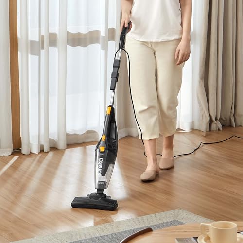 Eureka Blaze Stick Vacuum Cleaner, Powerful Suction 3-in-1 Small Handheld Vac with Filter for Hard Floor Lightweight Upright Home Pet Hair, Dark Black Eureka