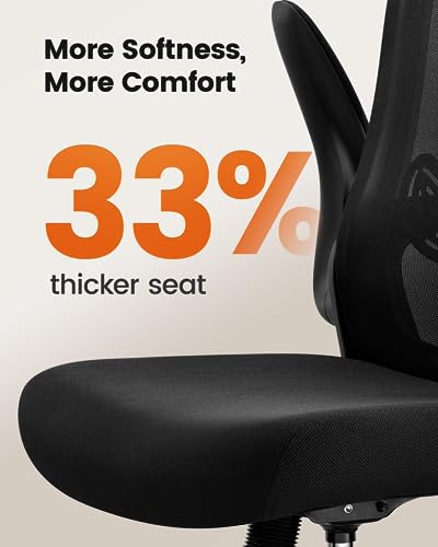 ErGear Drafting Chair, Standing Desk Chair with Flip-Up Armrests, High Desk Chair Adjustable Height, Ergonomic Tall Office Chair with Lumbar Support and Adjustable Footrest Ring ErGear