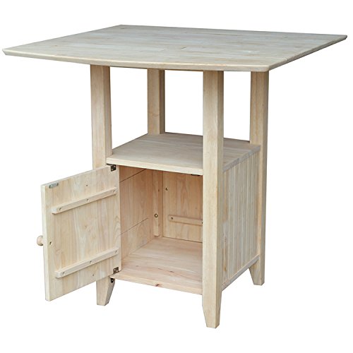 IC International Concepts T-3638DPG Bistro Table, Unfinished IC International Concepts