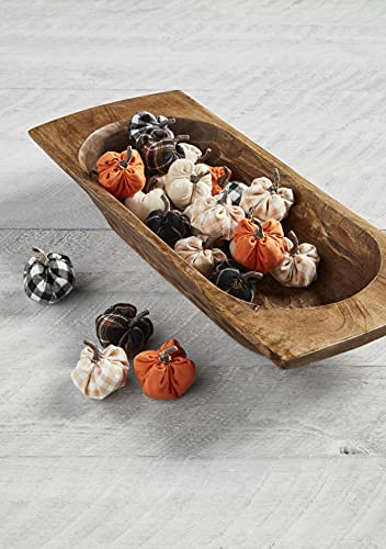 Mud Pie DOUGH BOWL SET, Brown, small 5" x 20" x 8" | large 5" x 24" x 10 1/2" Mud Pie