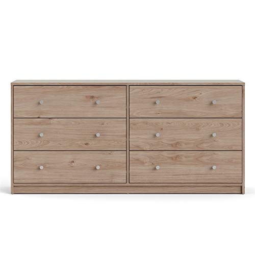 Pemberly Row 3 Piece Dresser and Nightstand Bedroom Set in Jackson Hickory Pemberly Row