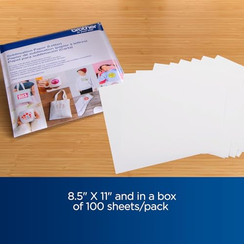 Brother Sublimation Printer, Color Ink Cartridge Set and 100 Sheets Sublimation Paper
