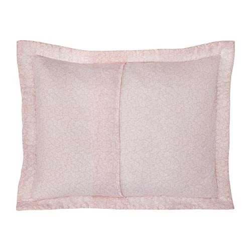 Laura Ashley - Twin Quilt Set, Soft Cotton Bedding with Reversible Design, Lightweight Bedding for Year Round Comfort, 2 Piece Bed Set with Matching Pillowcase (Honeysuckle Pink) Laura Ashley