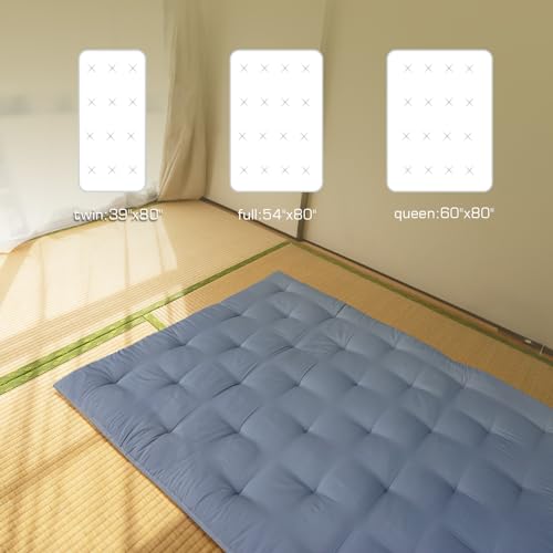 FindPanda Japanese Futon Floor Mattress, Folding Tatami Mat Sleeping Pad,Roll Up Kids Floor Lounger FindPanda