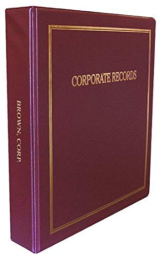 New! Corpkit Customized Hotstamp Thriftkit Corporate Kit with Printed Minutes & Bylaws/Operating Agreement, Binder, Slipcase, Corporate Seal, Certificates (Black, LLC) Corpkit Legal Supplies