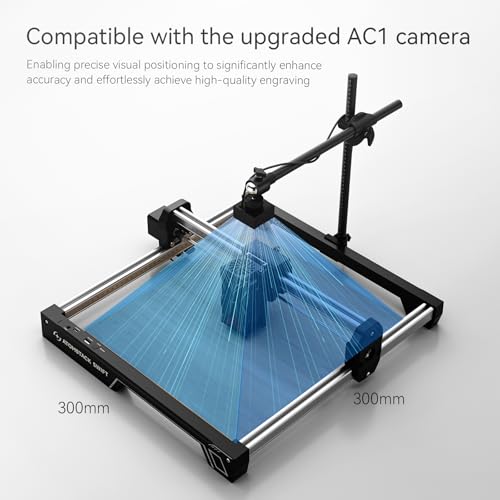 ATOMSTACK Swift 12W Laser Engraver, Swift 12W Laser Cutter, 0.06mm High Accuracy Laser Engraving Machine for Wood and Metal, Dark Acrylic, Glass, Leather ATOMSTACK